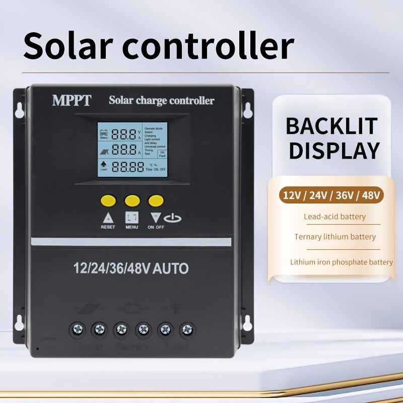 Synapik LCD Dual USB Solar Charge Controller