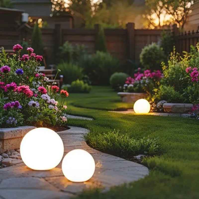 Synapik Waterproof Garden Ball Lights