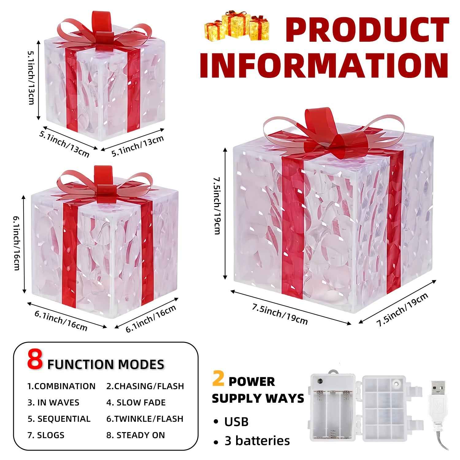 Synapik Christmas glowing gift box-perfect gift