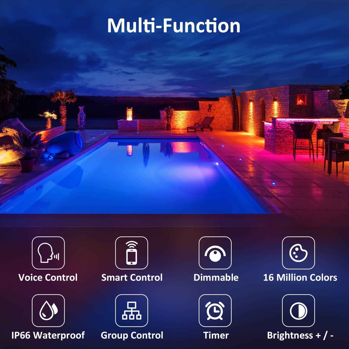 Synapik RGB Outdoor Floodlight - Exceptional Illumination and Energy Efficiency for Your Space