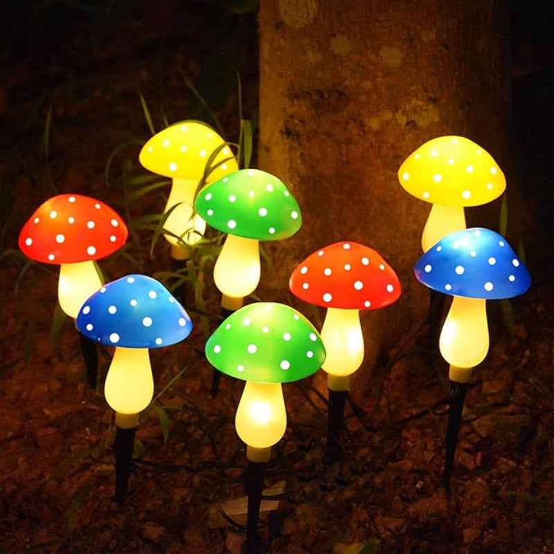 Synapik Colorful Solar Mushroom Lights