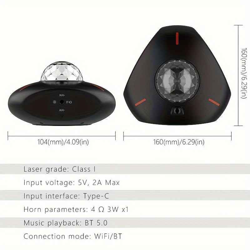 Synapik WiFi Smart Starry Sky Light Projector for Captivating Home Atmosphere