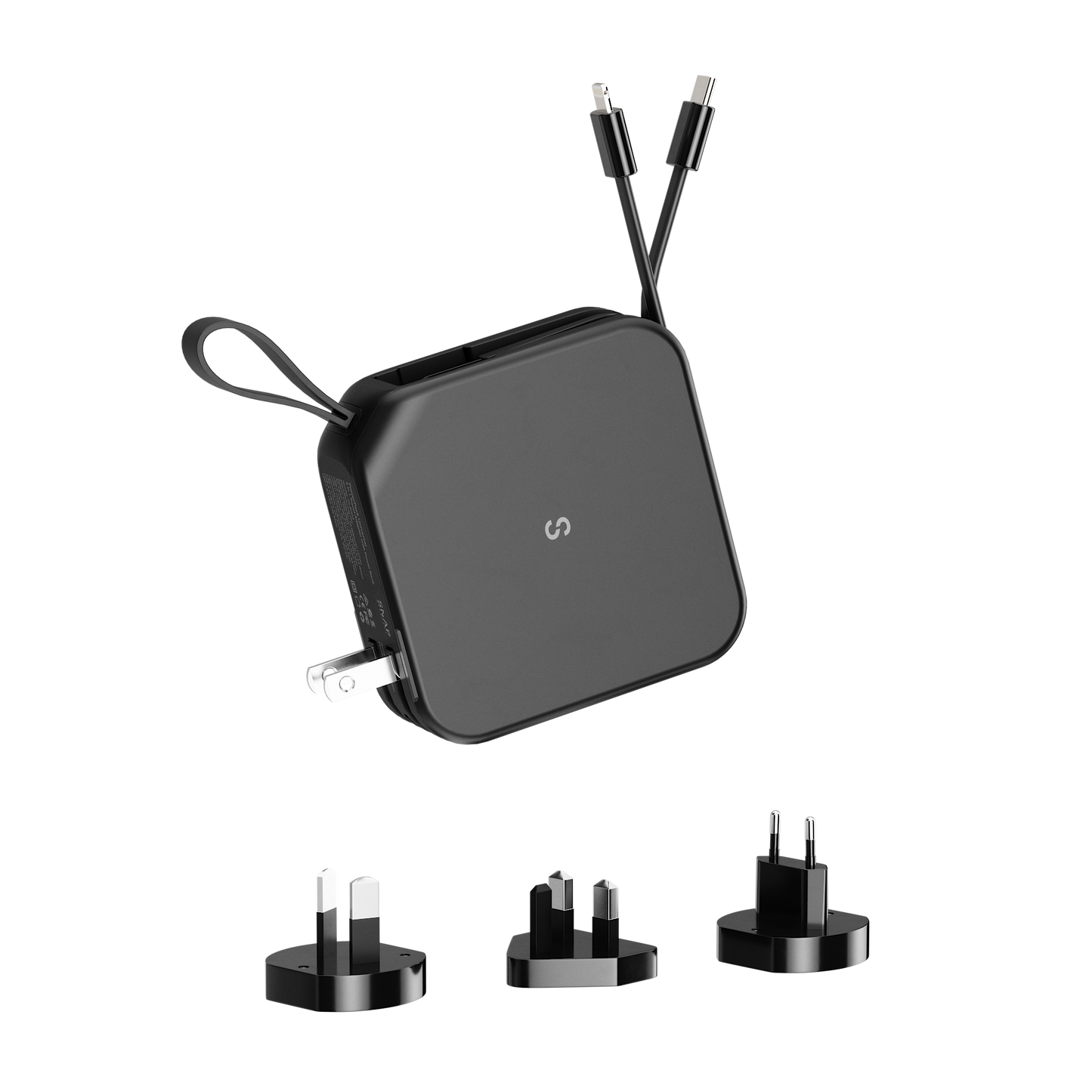 Synapik 5-in-1 Magnetic Wireless Power Bank with Built-in Cable Prongs for Ultimate Charging Solutions