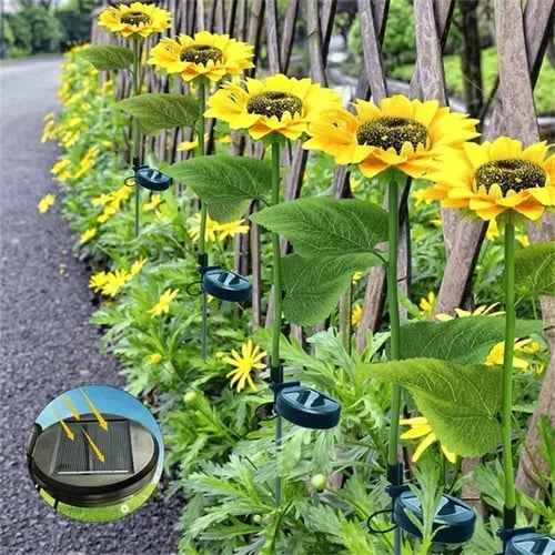 Synapik Waterproof Solar Sunflower Light