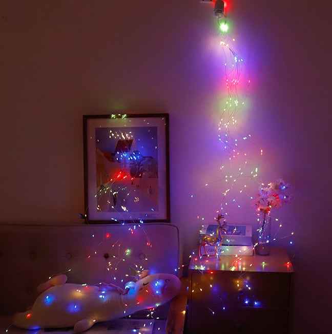 Synapik 8 Modes 100-600 Christmas LED Firefly Twinkle String Lights