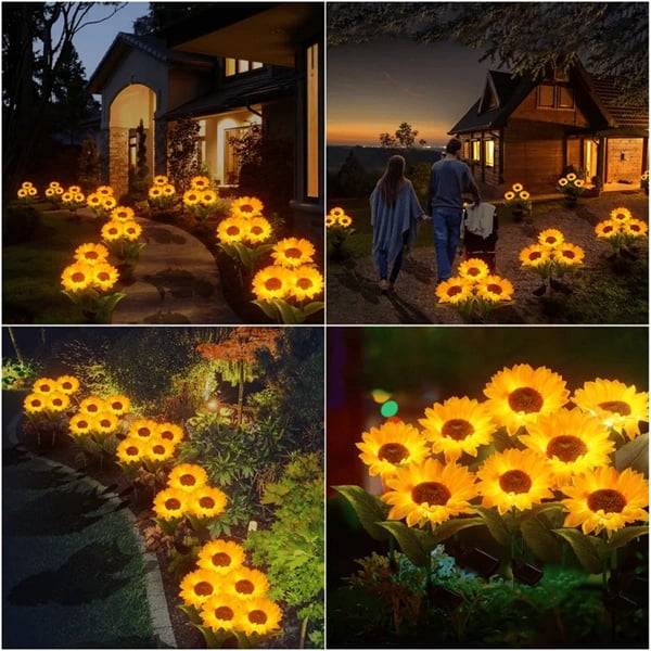 Synapik Waterproof Solar Sunflower Light
