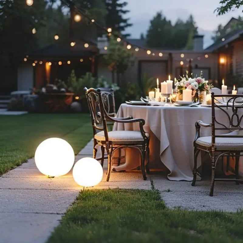 Synapik Waterproof Garden Ball Lights