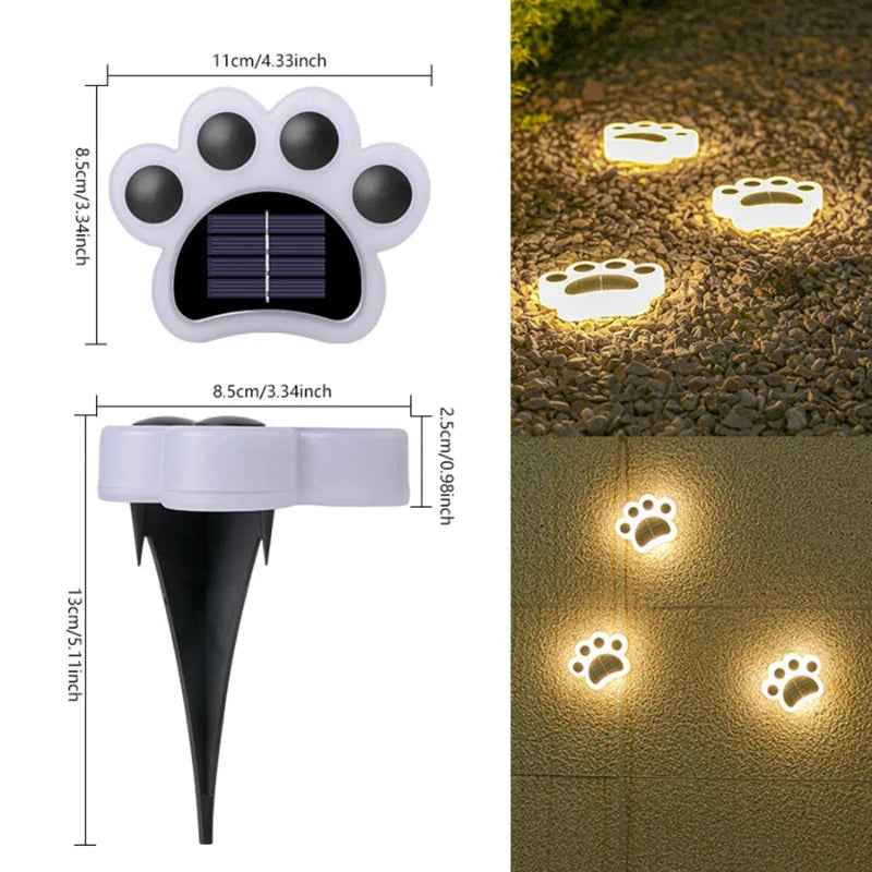 Synapik 4x Solar Paw Lights