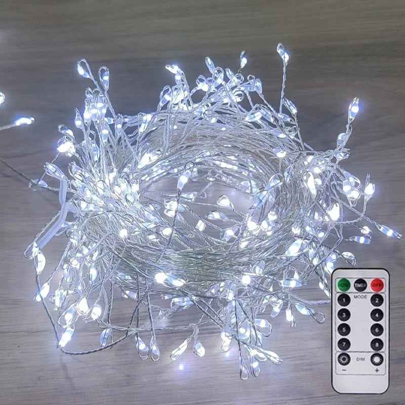 Synapik LED Copper Wire Firecracker Light String(2PCS)