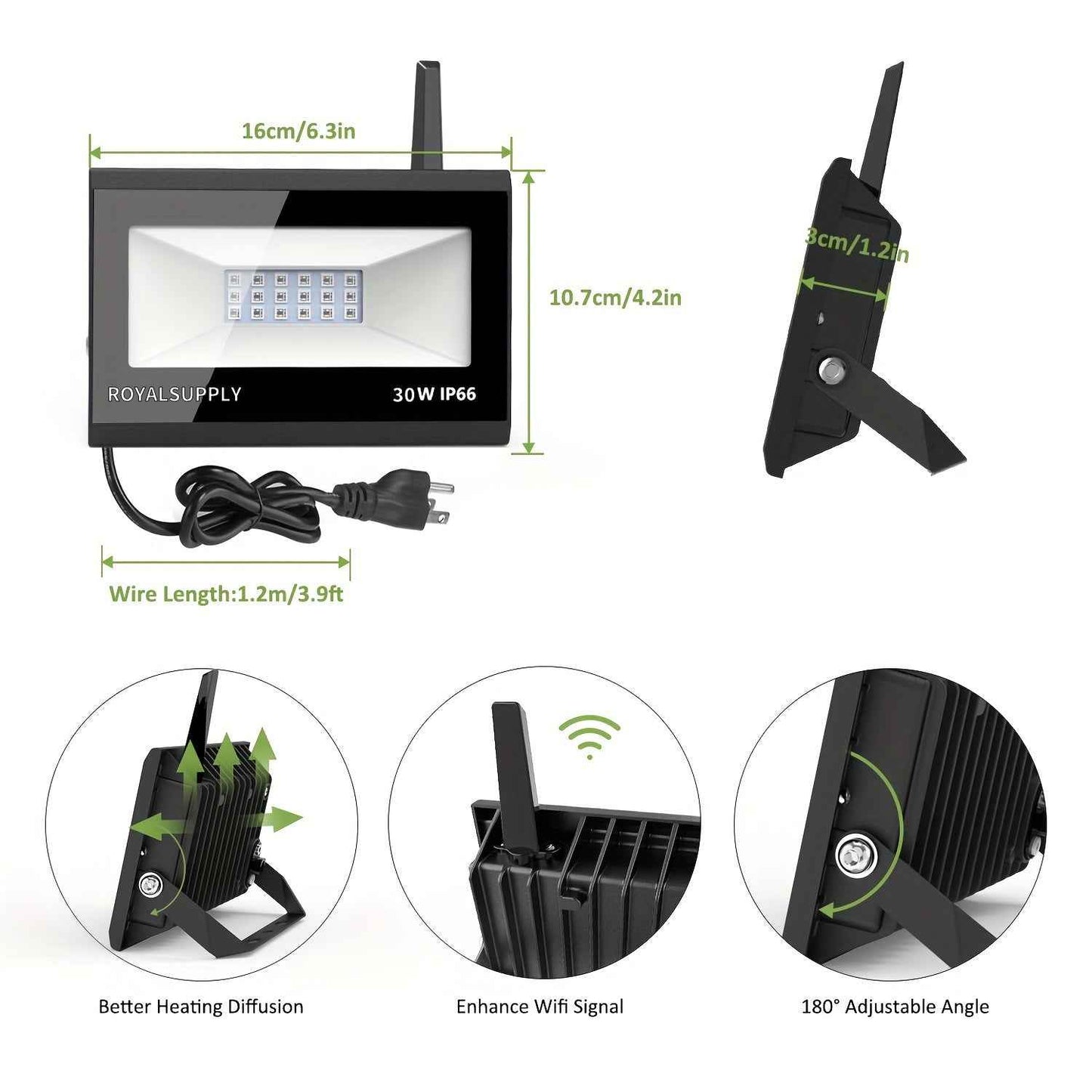 Synapik RGB Outdoor Floodlight - Exceptional Illumination and Energy Efficiency for Your Space