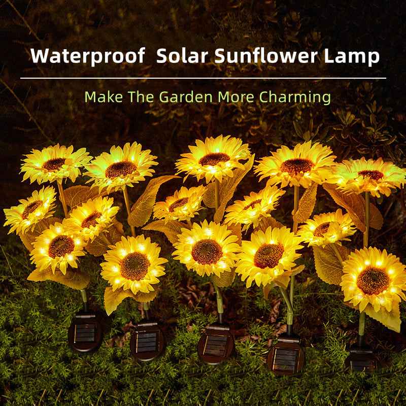 Synapik Waterproof Solar Sunflower Light