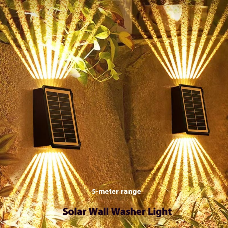 Synapik New solar outdoor waterproof wall washer light