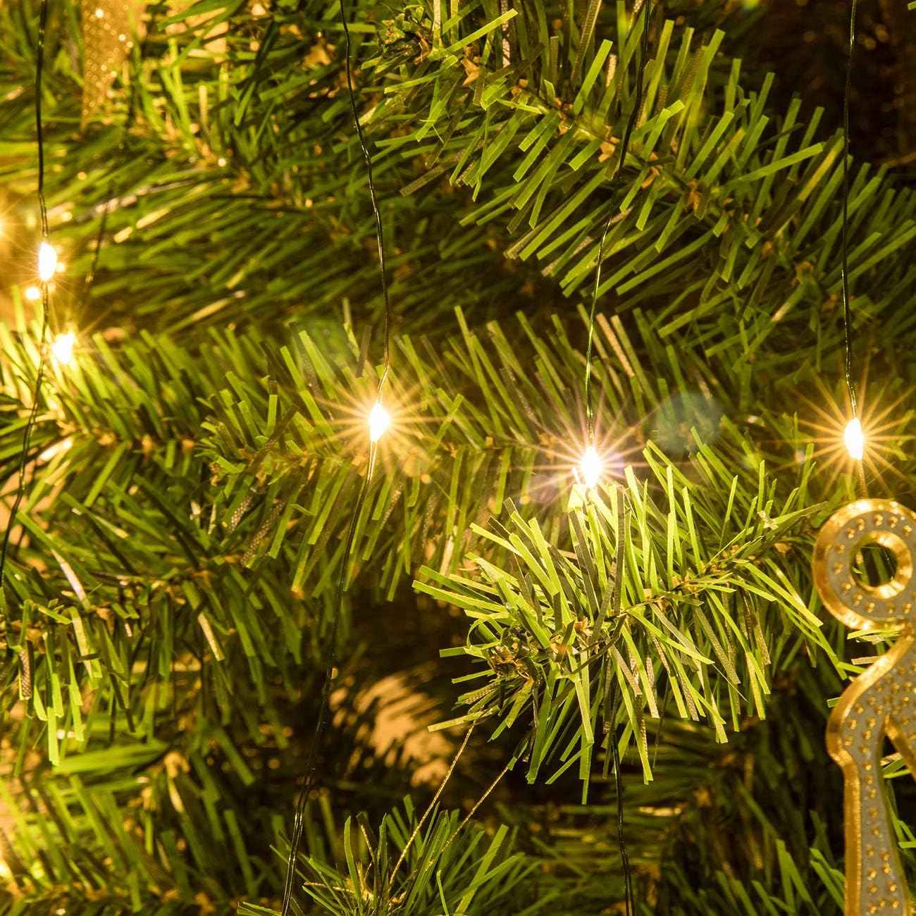 Synapik 8 Modes 100-600 Christmas LED Firefly Twinkle String Lights