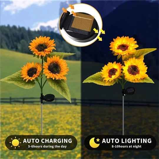 Synapik Waterproof Solar Sunflower Light