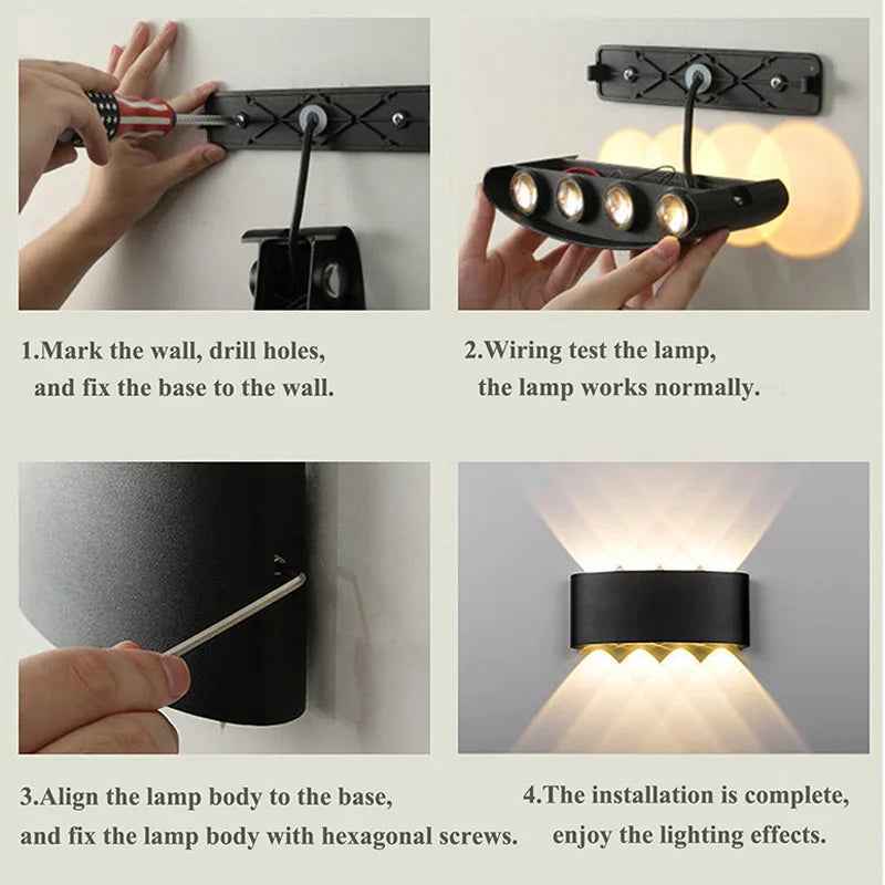 Synapik Kylan Outdoor LED Sconce