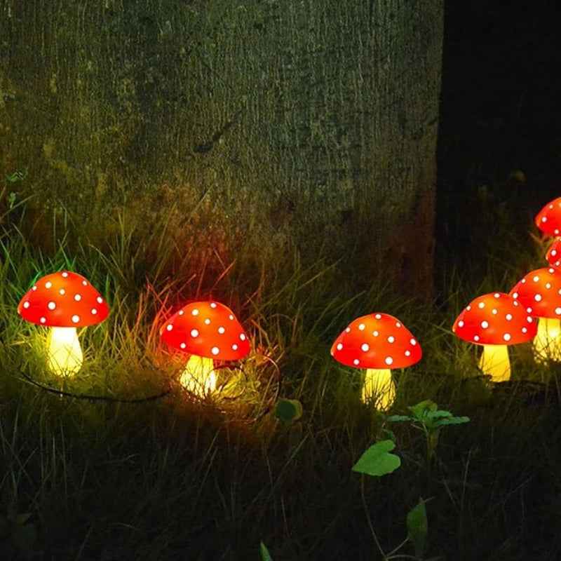 Synapik Colorful Solar Mushroom Lights