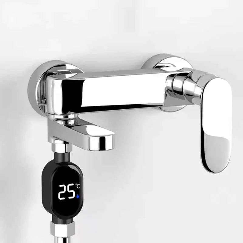 Synapik Smart Shower Temperature Display with External LED for Precise Control and Safer Shower Experience