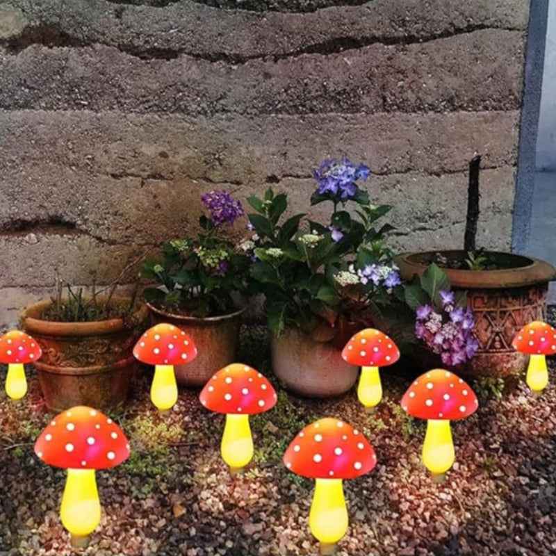 Synapik Colorful Solar Mushroom Lights