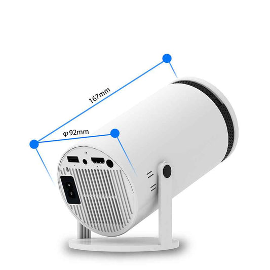 Synapik Smart Mini Projector with WiFi & Bluetooth – Turn Any Wall into a 130” Home Theater