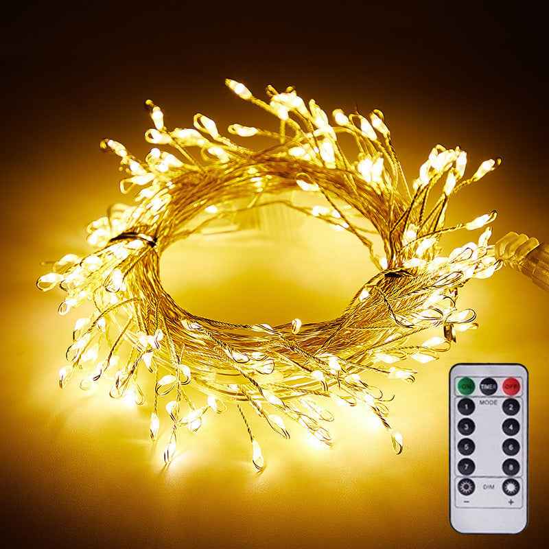 Synapik LED Copper Wire Firecracker Light String(2PCS)