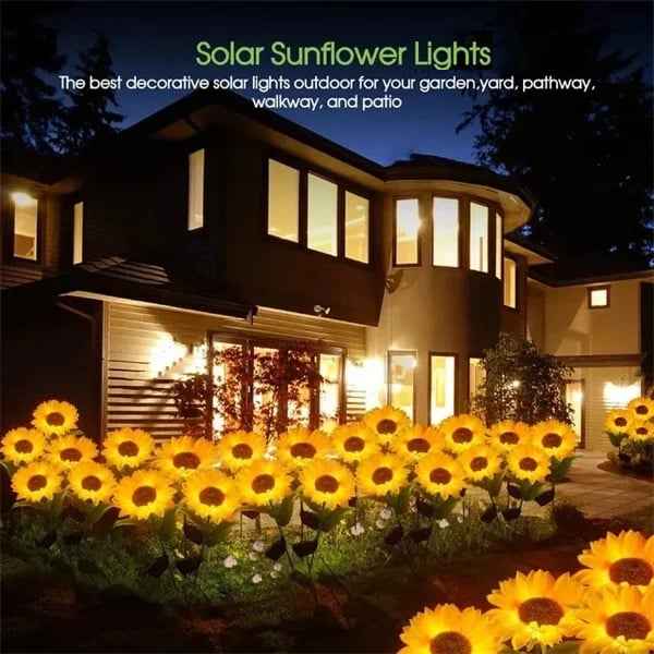 Synapik Waterproof Solar Sunflower Light