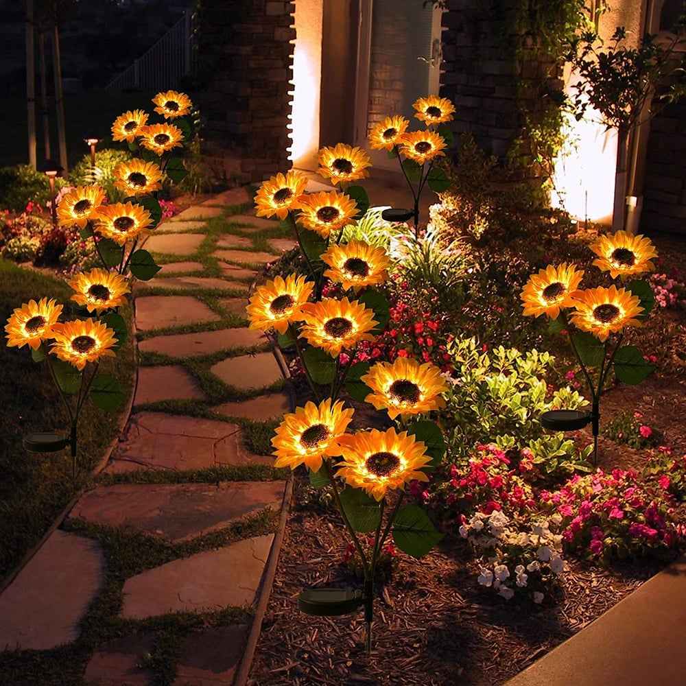 Synapik Waterproof Solar Sunflower Light