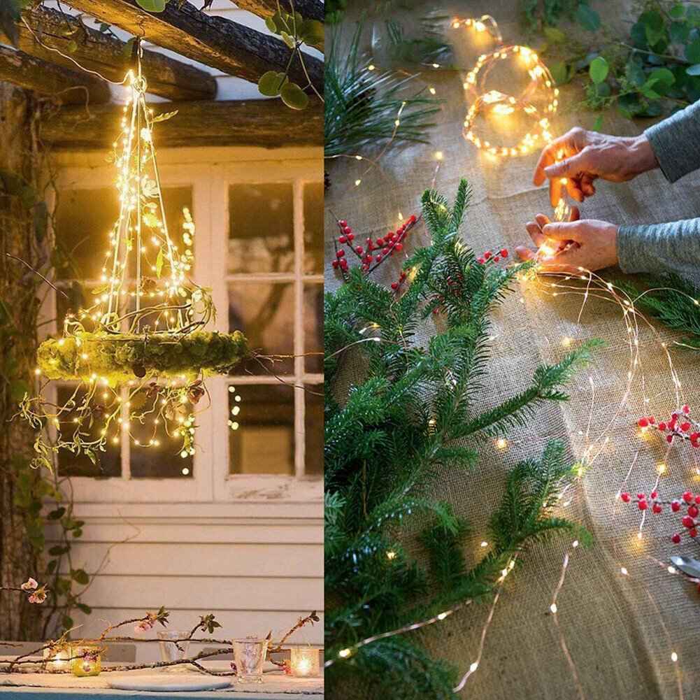 Synapik 8 Modes 100-600 Christmas LED Firefly Twinkle String Lights