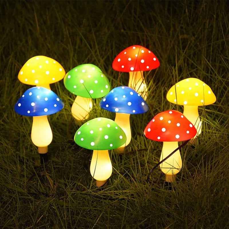 Synapik Colorful Solar Mushroom Lights