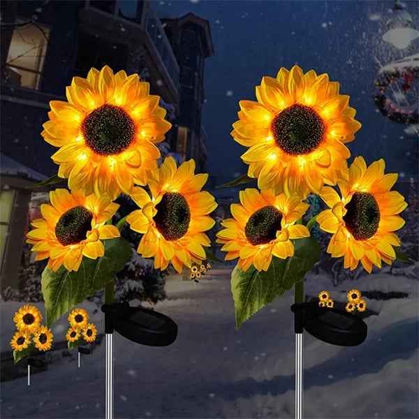 Synapik Waterproof Solar Sunflower Light