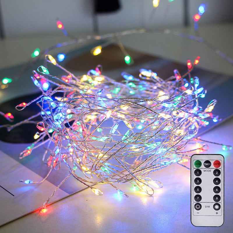 Synapik LED Copper Wire Firecracker Light String(2PCS)