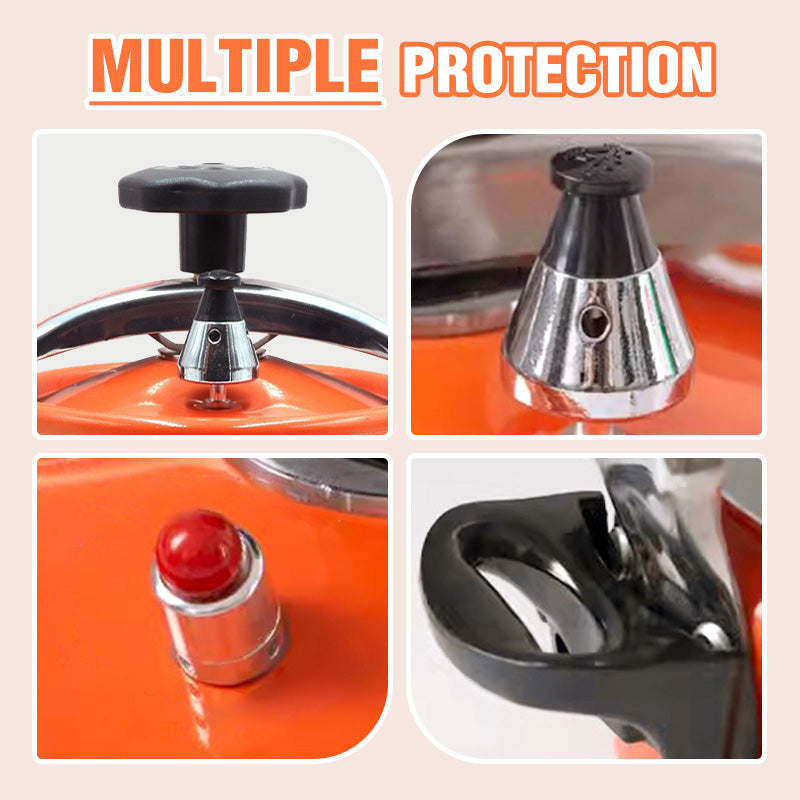 Synapik Uncoated Explosion-Proof Pressure Cooker Mini for Safe Cooking