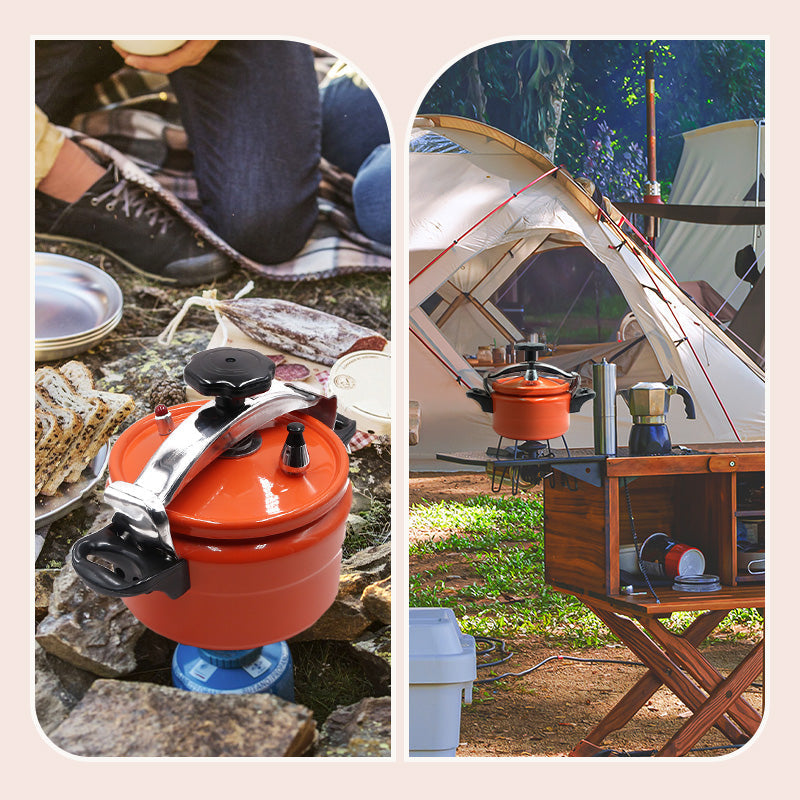 Synapik Uncoated Explosion-Proof Pressure Cooker Mini for Safe Cooking