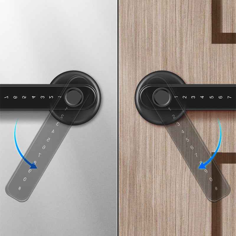 Synapik Fingerprint Smart Door Lock Handle With Bluetooth APP Control