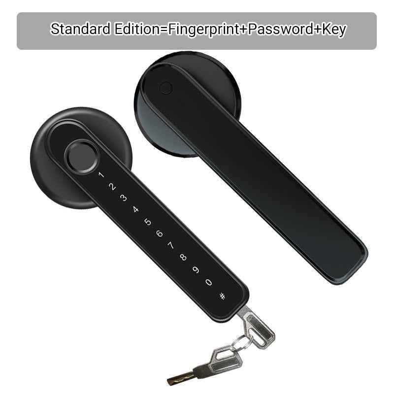 Synapik Fingerprint Smart Door Lock Handle With Bluetooth APP Control