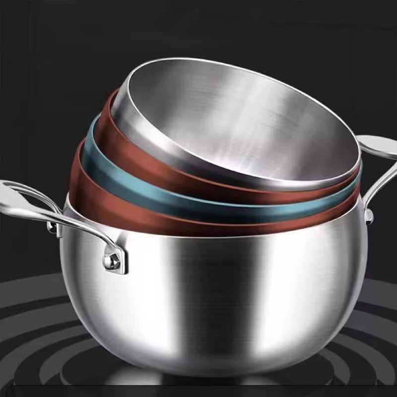 Synapik Stainless Steel Stock Pot with Lid - Durable & Versatile Cookware