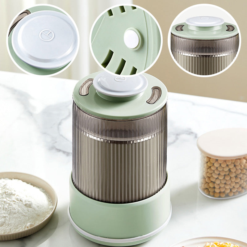 Synapik Multi-Functional Grain Grinder - Double Layer Design for Versatile Grinding