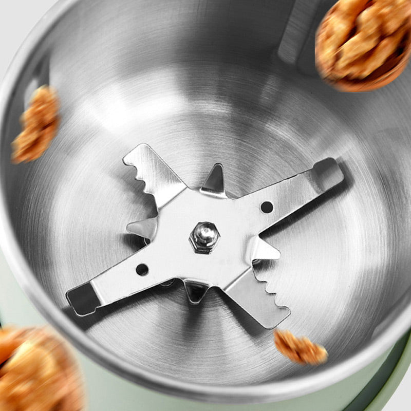 Synapik Multi-Functional Grain Grinder - Double Layer Design for Versatile Grinding