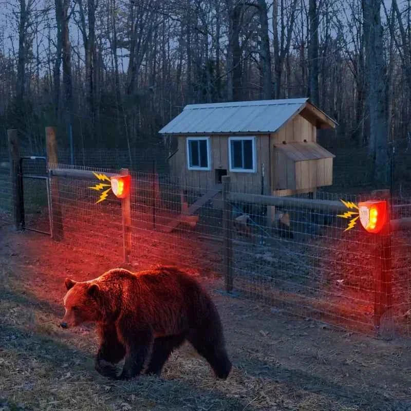 Synapik Solar 129dB Sound Security Alarm Light with Motion Sensor