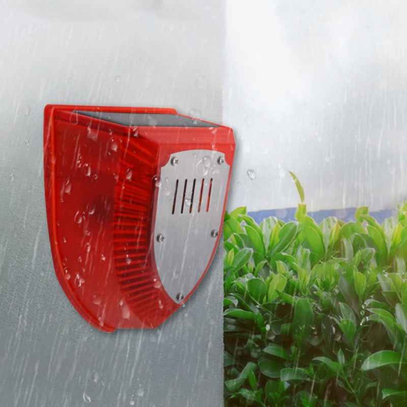 Synapik Solar 129dB Sound Security Alarm Light with Motion Sensor