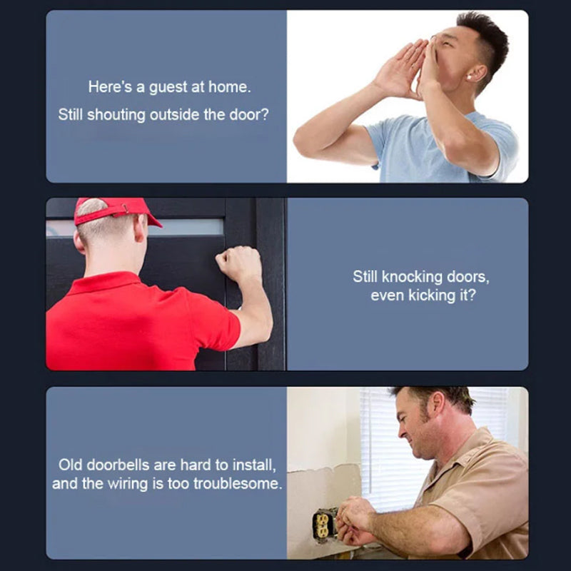 Synapik Self-Powered Wireless Doorbell for Home Use – Hassle-Free Remote Control