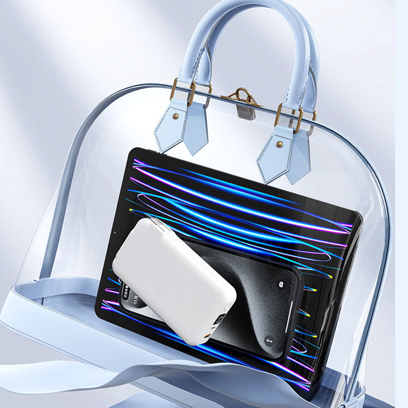 Synapik Multifunctional Portable Charger with Built-in Plug for On-the-Go Power