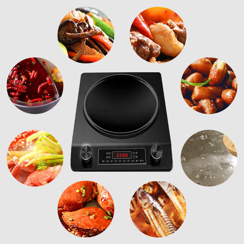 Synapik 3500W Induction Cooktop with 10 Temperature Levels for Effortless Cooking