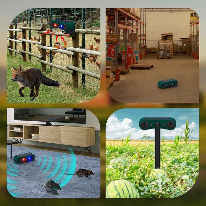 Synapik Solar Motion Sensor Outdoor Alarms for Repelling