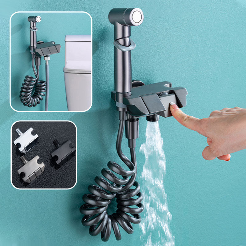 Synapik Dual Control Valve Bidet Sprayer Set - 1-In-2-Out Design