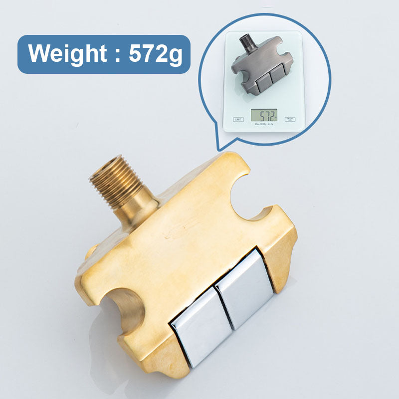 Synapik Dual Control Valve Bidet Sprayer Set - 1-In-2-Out Design