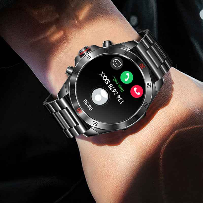 Synapik 1.43" HD Waterproof Bluetooth Health Monitor Watch