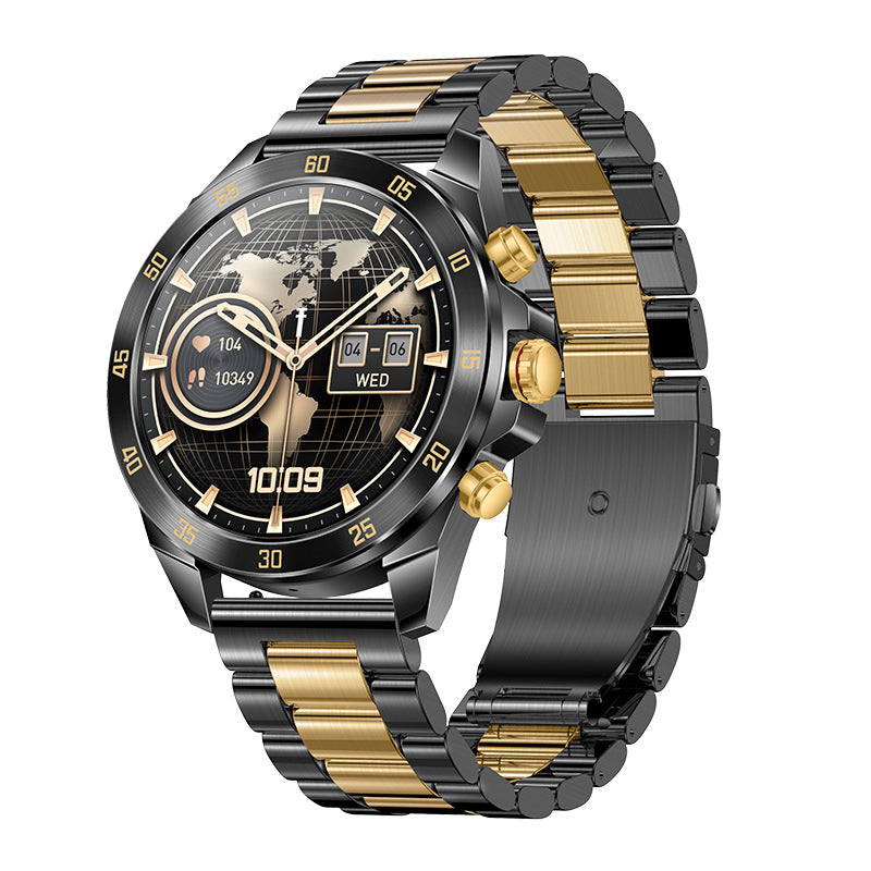 Synapik 1.43" HD Waterproof Bluetooth Health Monitor Watch