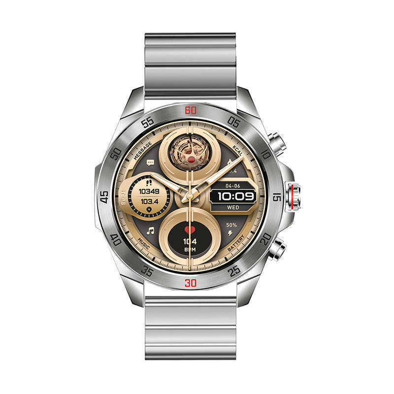 Synapik 1.43" HD Waterproof Bluetooth Health Monitor Watch