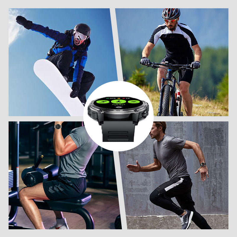 Synapik Outdoor Smart Bluetooth Fitness Watch for Active Lifestyles