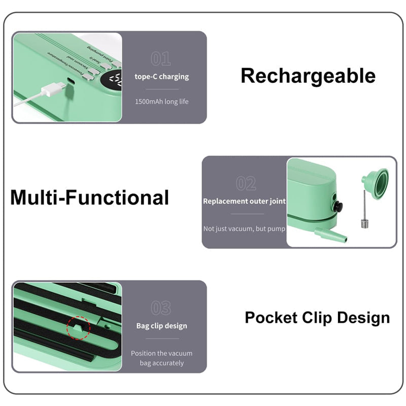 Synapik Portable Plastic Mini Sealer for Easy Packing